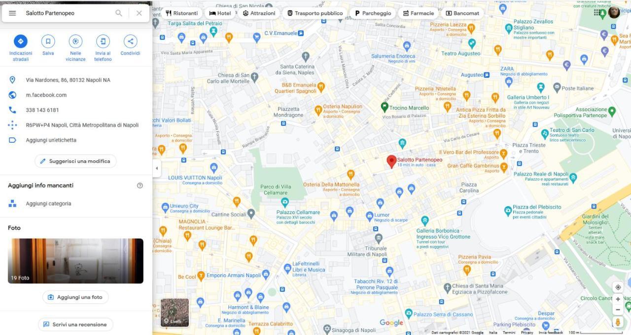 Salotto Partenopeo Neapol Exteriér fotografie